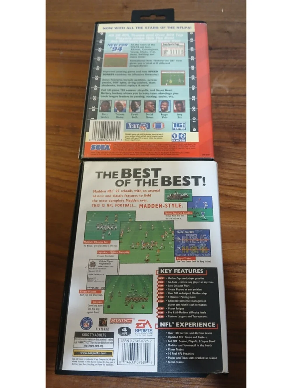 NFL Football 94 & Madden 97 (Genesis) Bundle